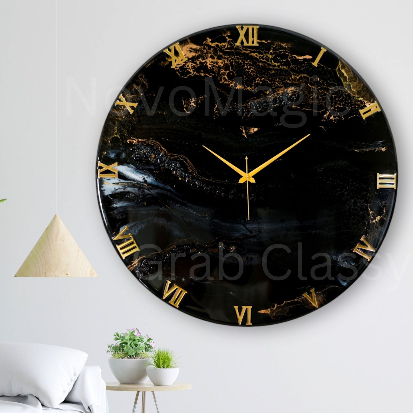Black Desert Large Silent Clock