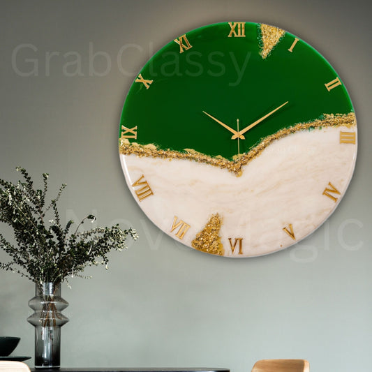 Green Peak Large Silent Clock