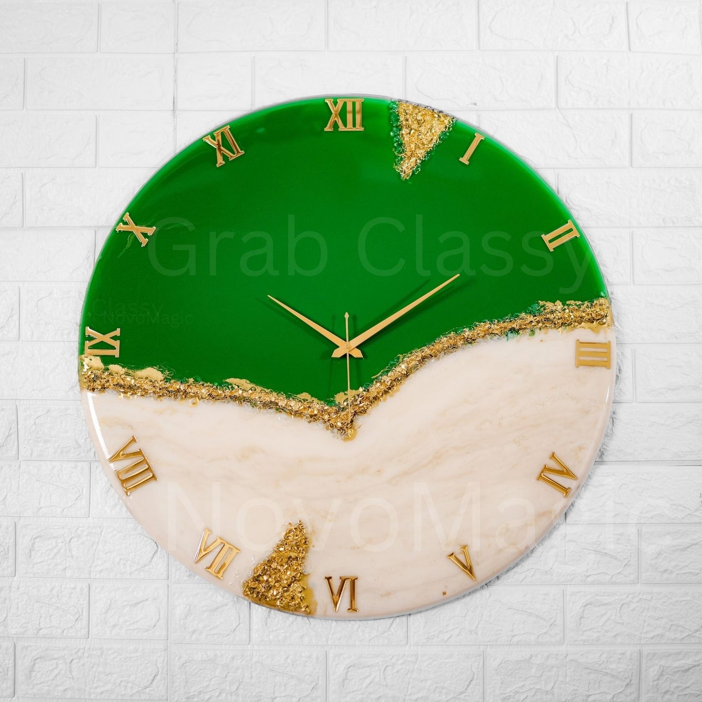 Green Peak Large Silent Clock