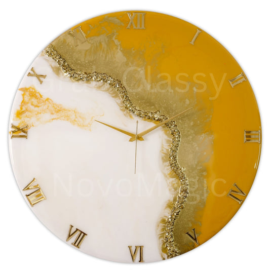 Fire Silent Clock 30cm