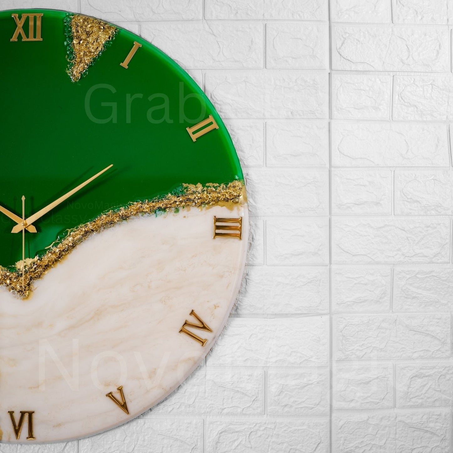 Green Peak Large Silent Clock