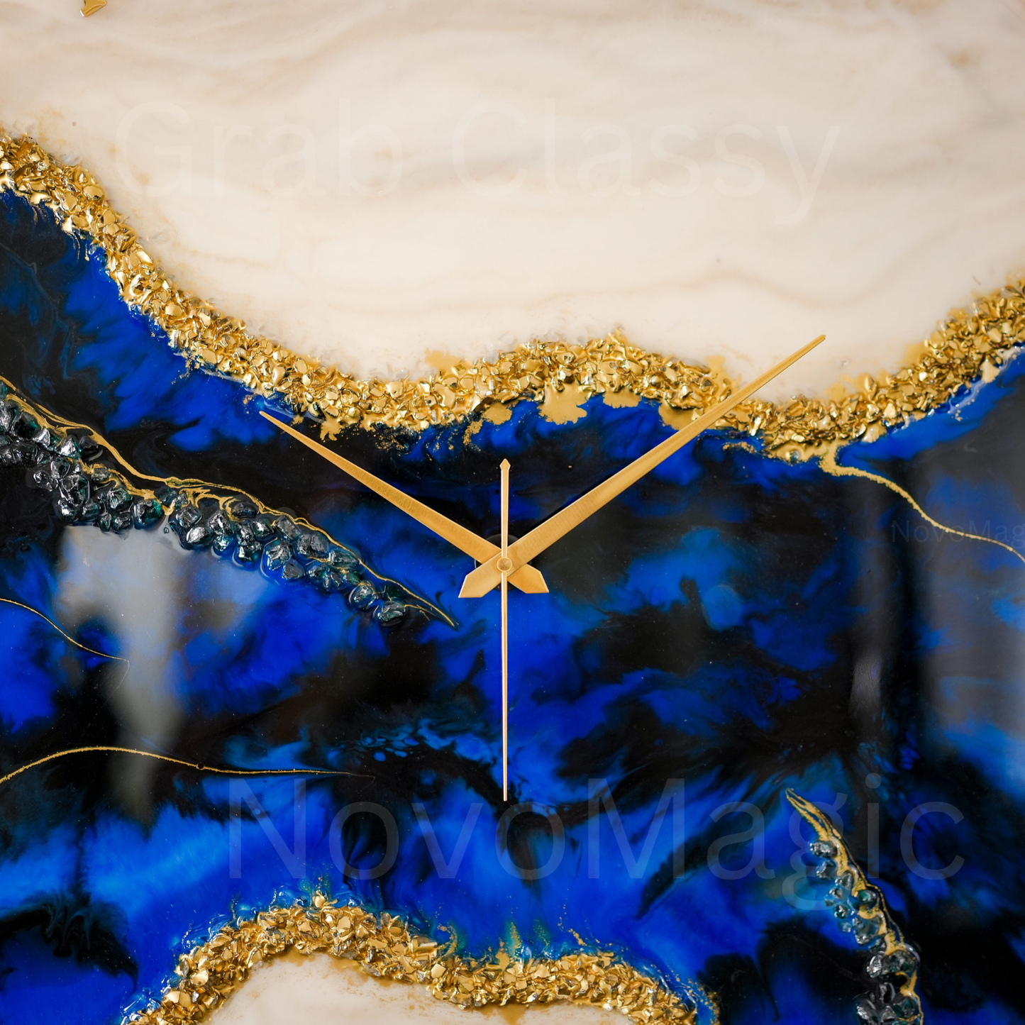The Gem Medium Size Silent Clock 17.5 Inches