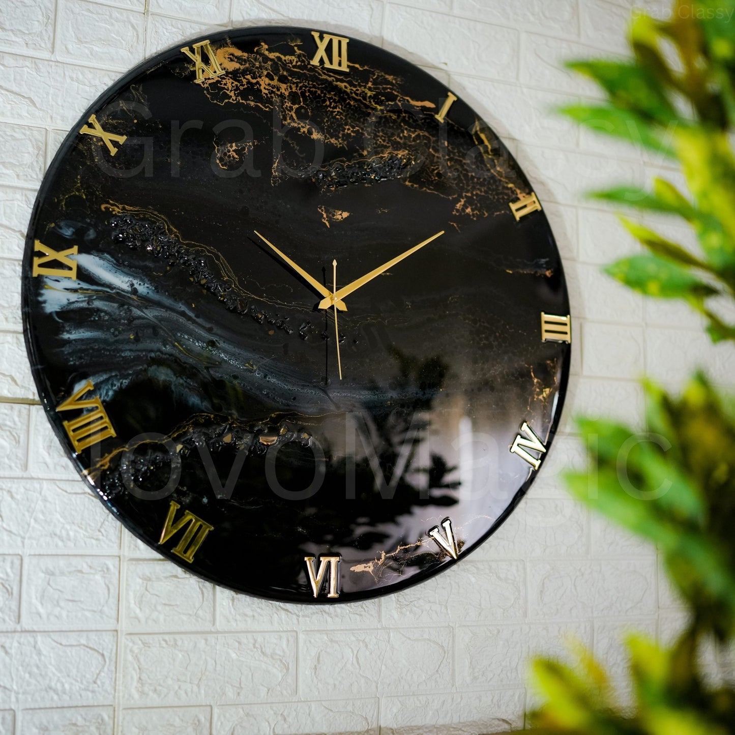 Black Desert Large Silent Clock