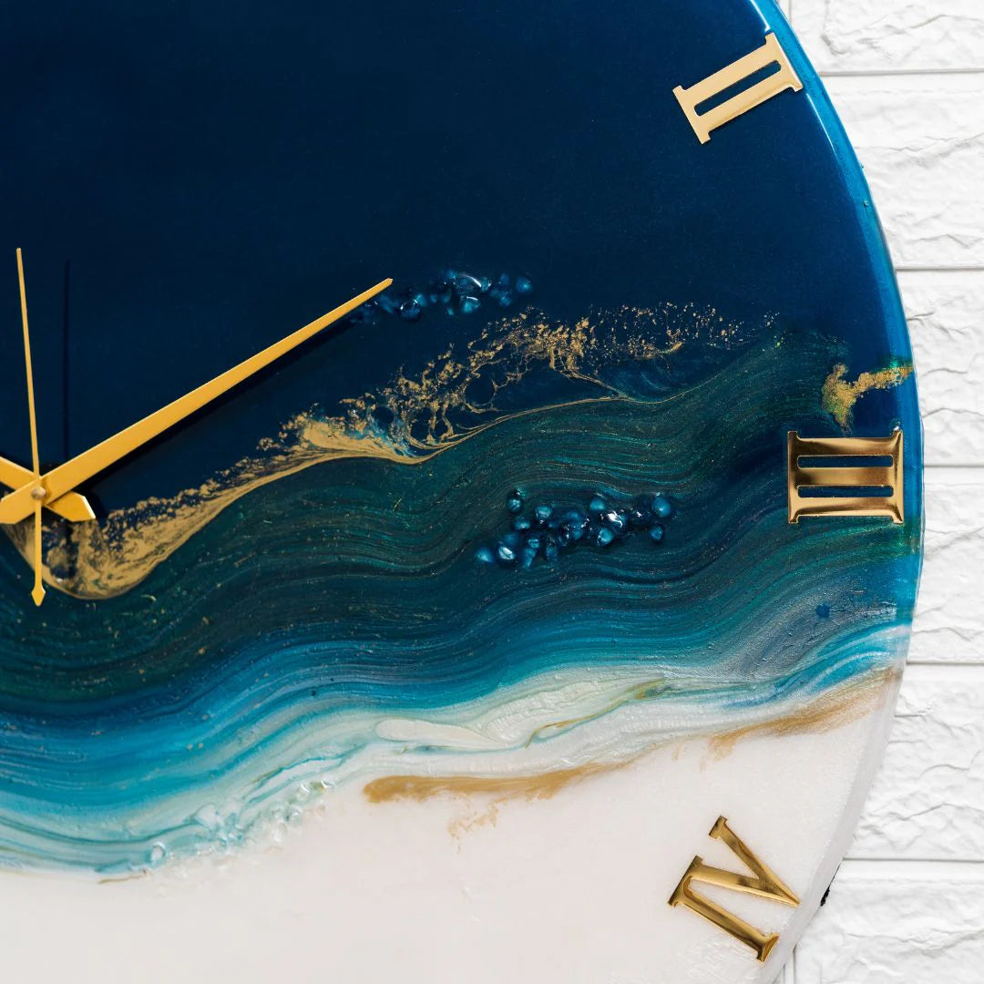 Royal Blue Silent Clock 30cm