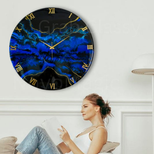 Deep Ocean Large Silent Clock