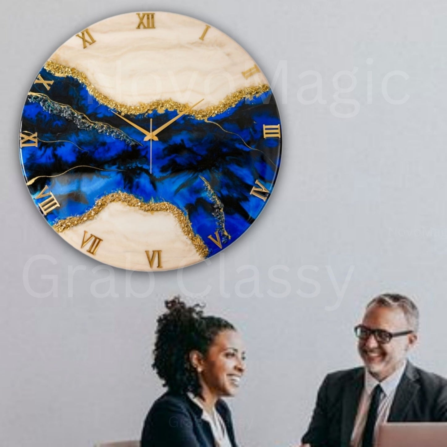 The Gem Large Silent Clock