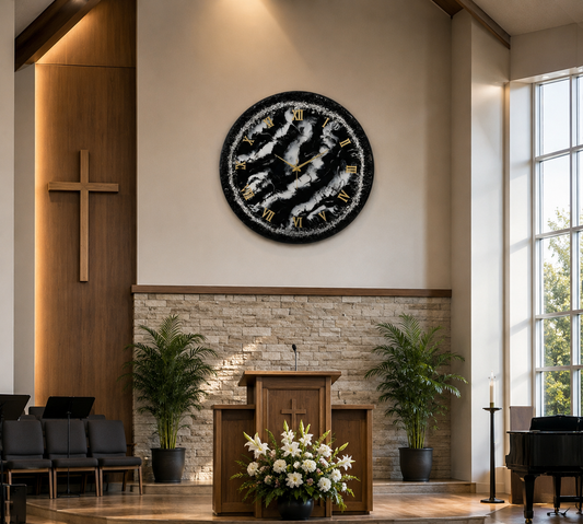 Black Onyx Clock