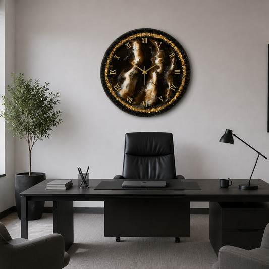 Mocha Silent Clock