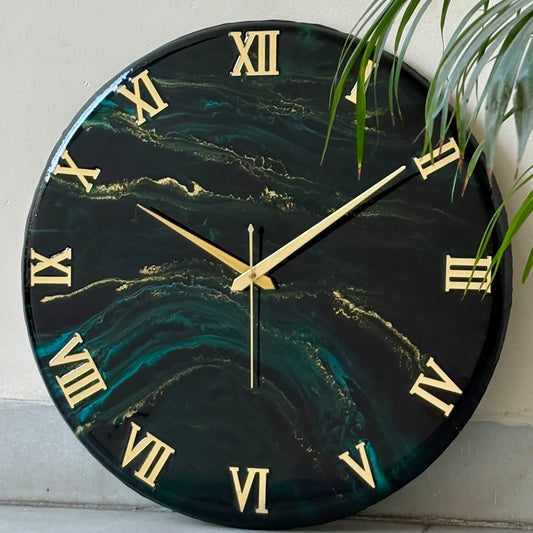 Green Forest  Silent Clock