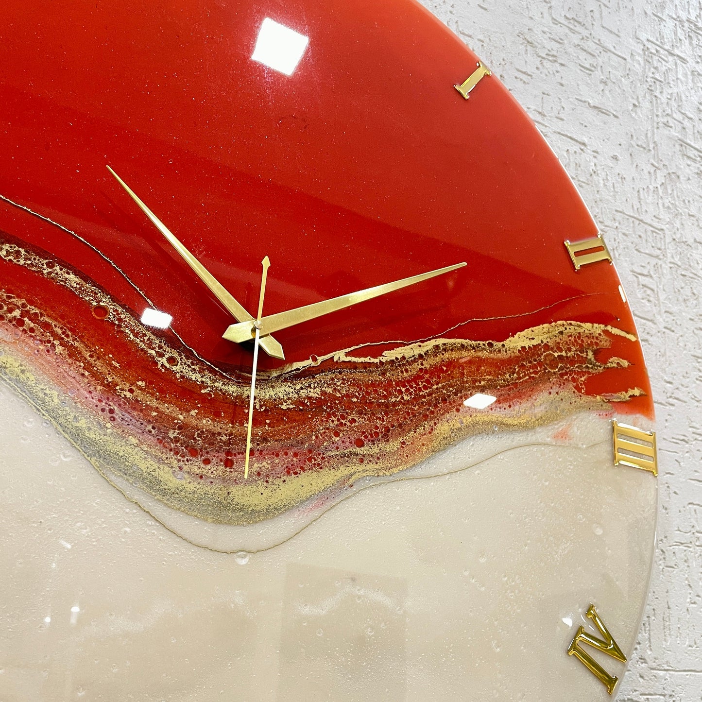 Red Stunner Large Silent Clock 27 Inches