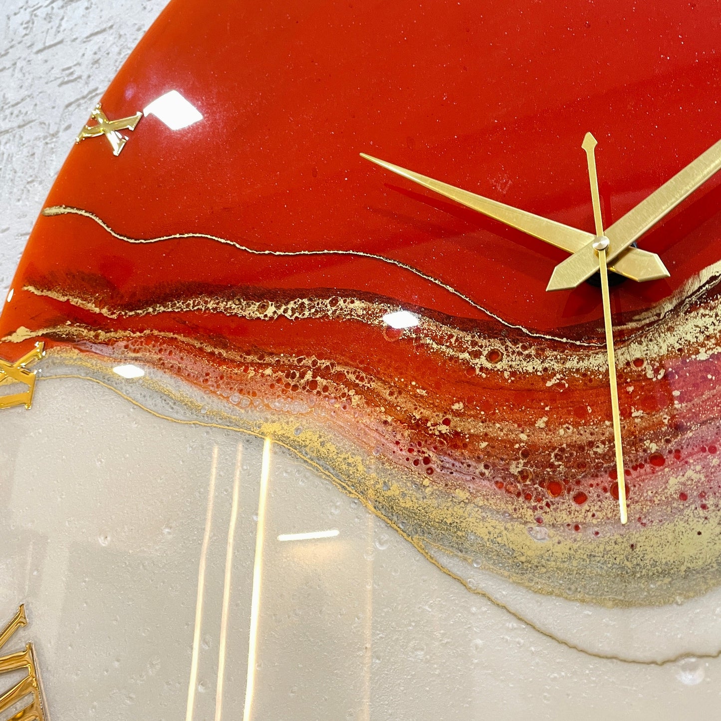 Red Stunner Large Silent Clock 27 Inches