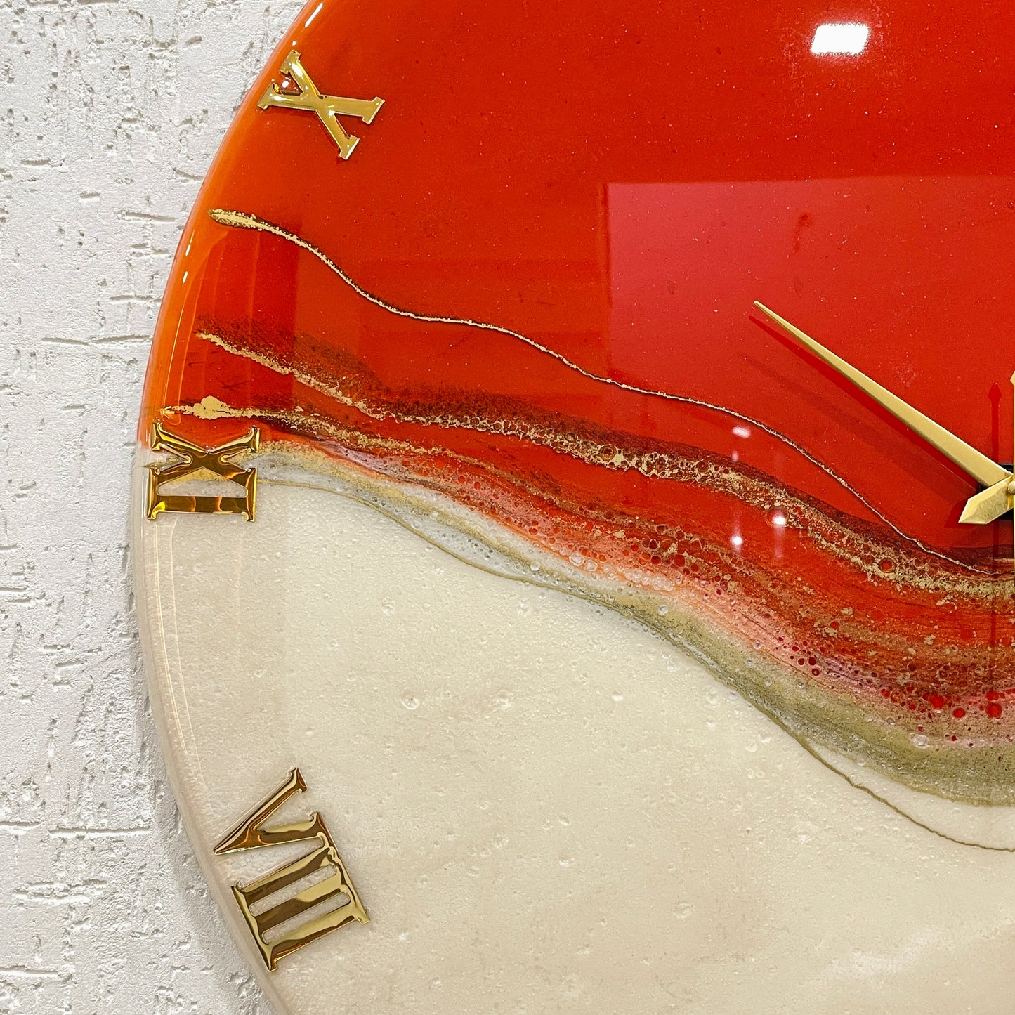 Red Stunner Large Silent Clock 27 Inches