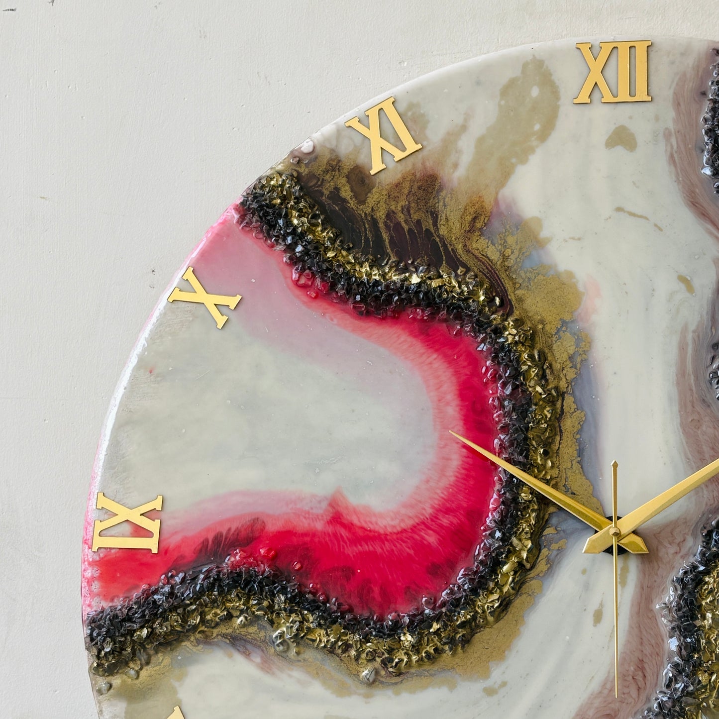 *Cherry Geode Clock Large 27 Inches(CS)