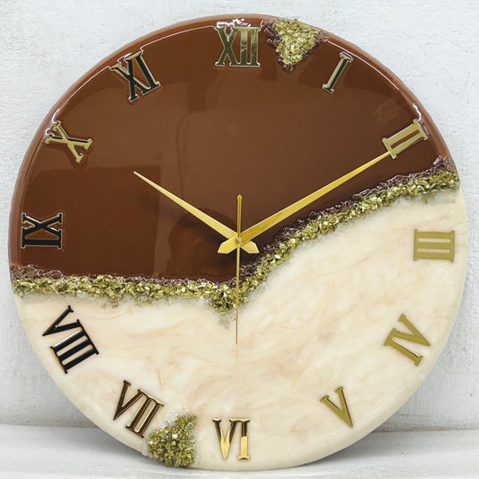 Dark Choco Peak clock 17.5 inches (CS)