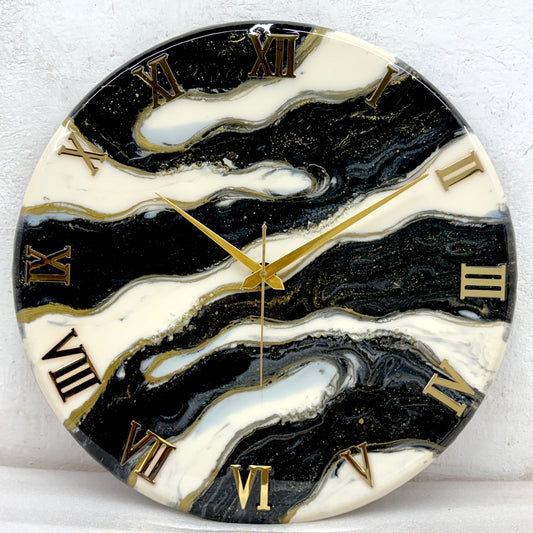 Black Falls clock 17.5 inches (CS)