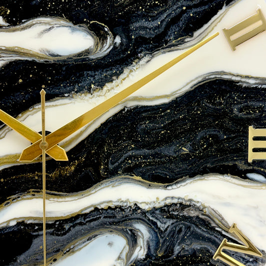 Black Falls clock 17.5 inches (CS)