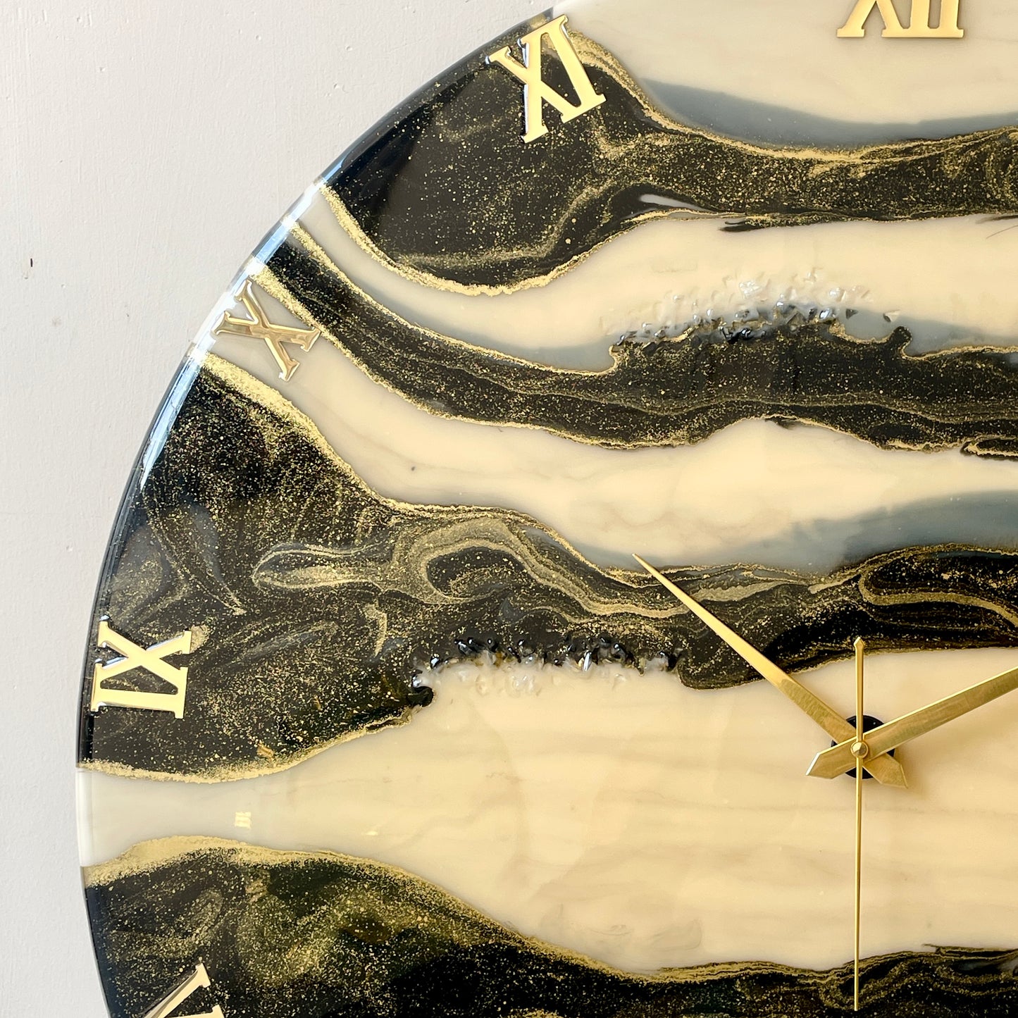 Black Falls Clock Large 27 Inches