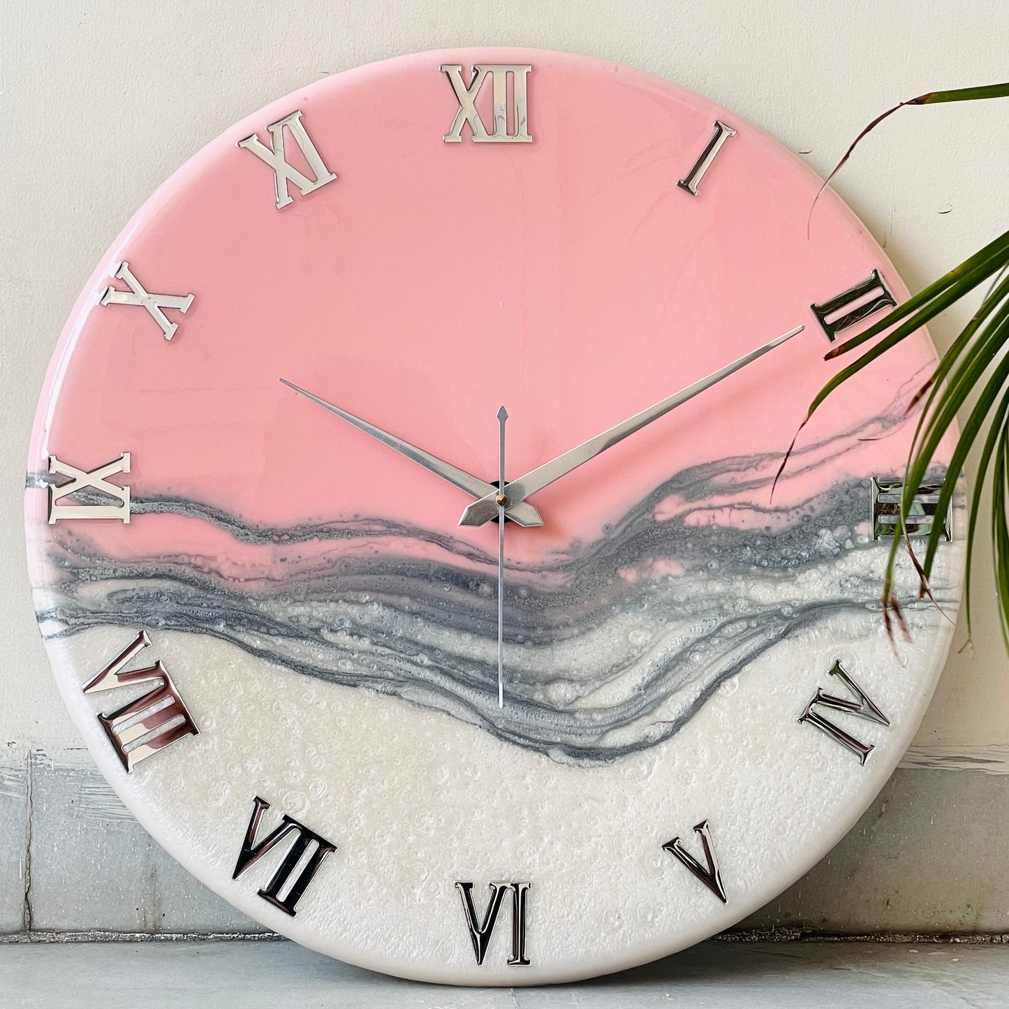 Blush Pink Silent Clock