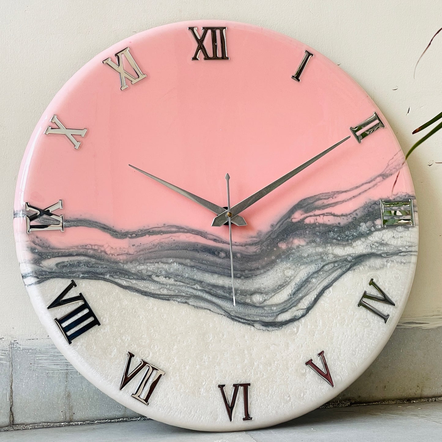 Blush Pink Silent Clock