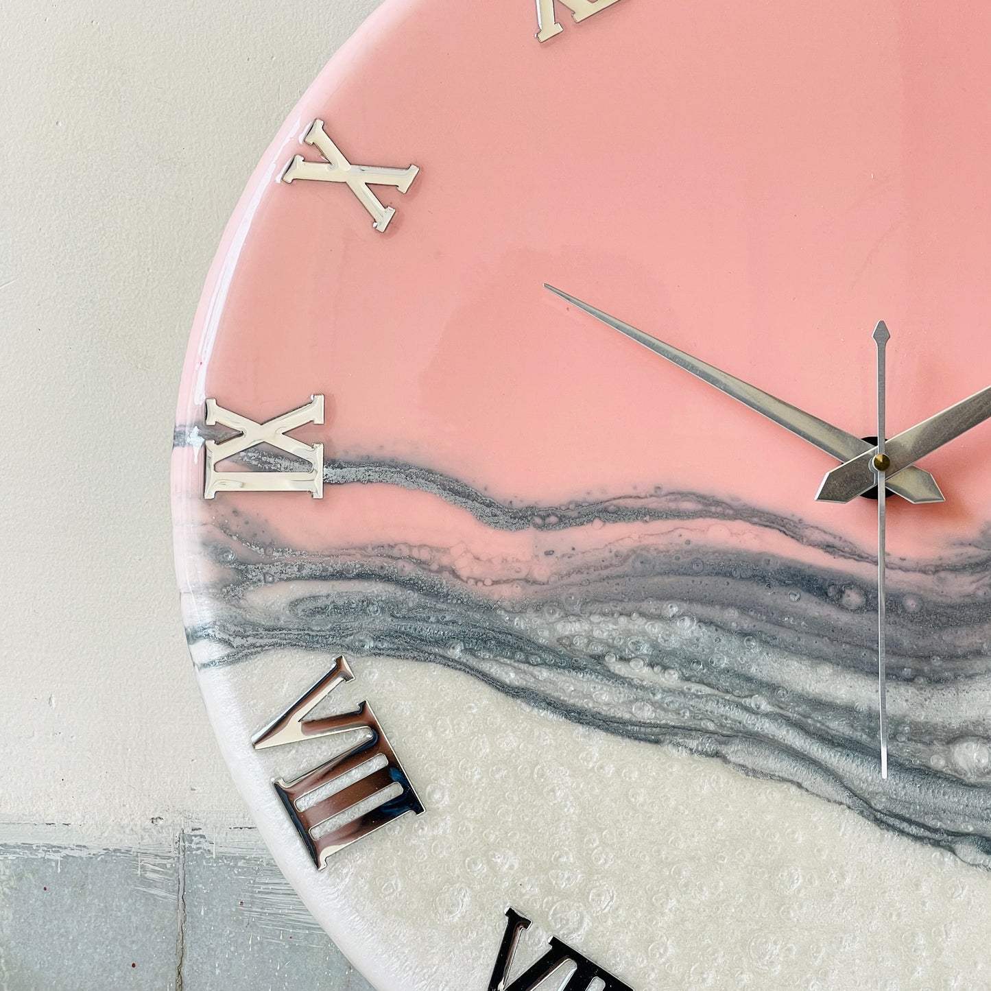 Blush Pink Silent Clock