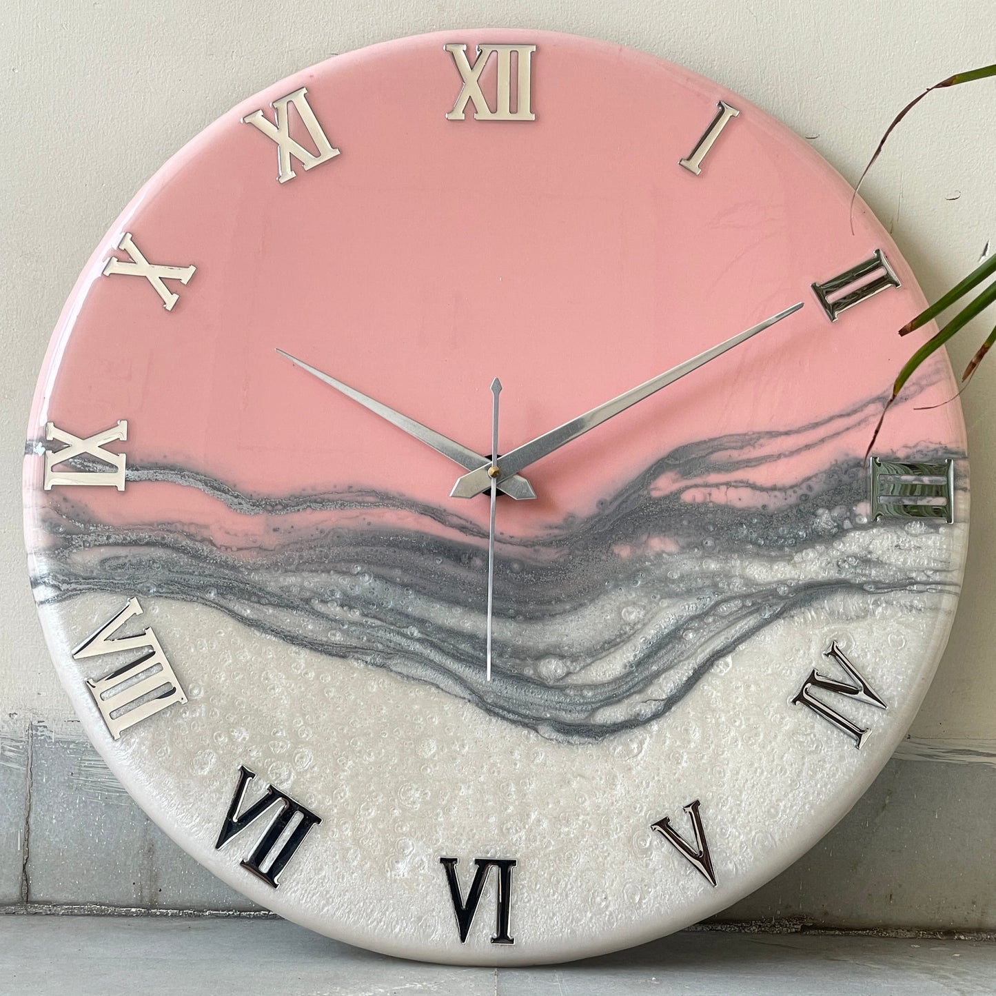 Blush Pink Silent Clock