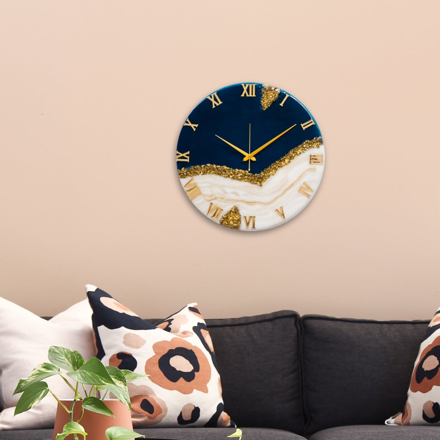 Blue Peak Silent Wall Clock
