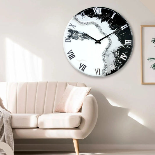 Black fire Silent Clock 17.5 inches