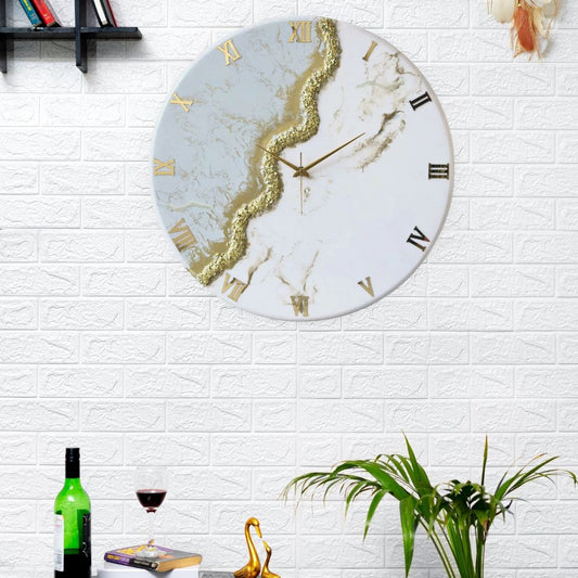 Gold Stream Silent Clock