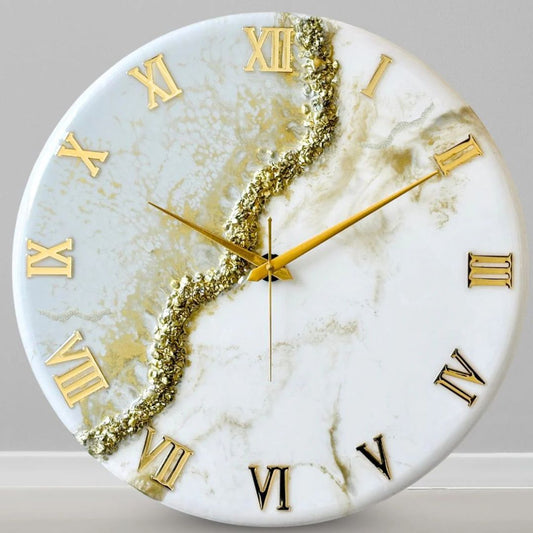 Gold Stream Silent Clock 17.5 inches