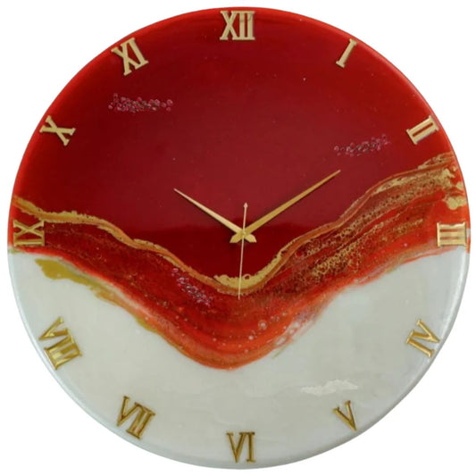 Red Stunner Large Silent Clock