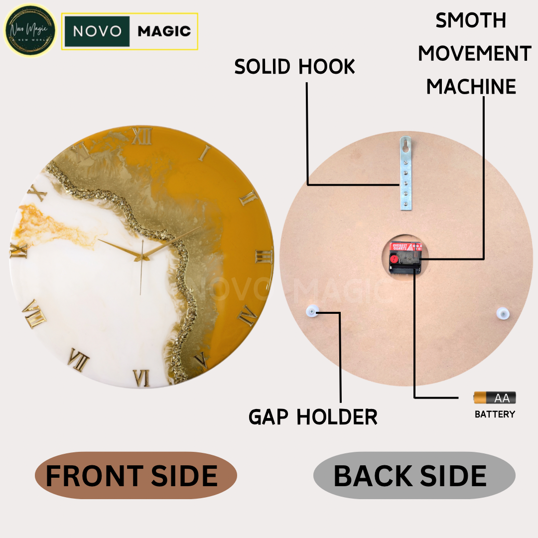 Fire Large Silent Clock