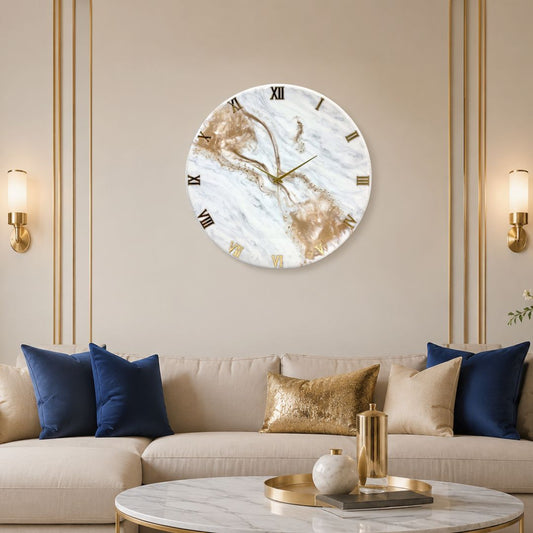 Beige Silent Clock