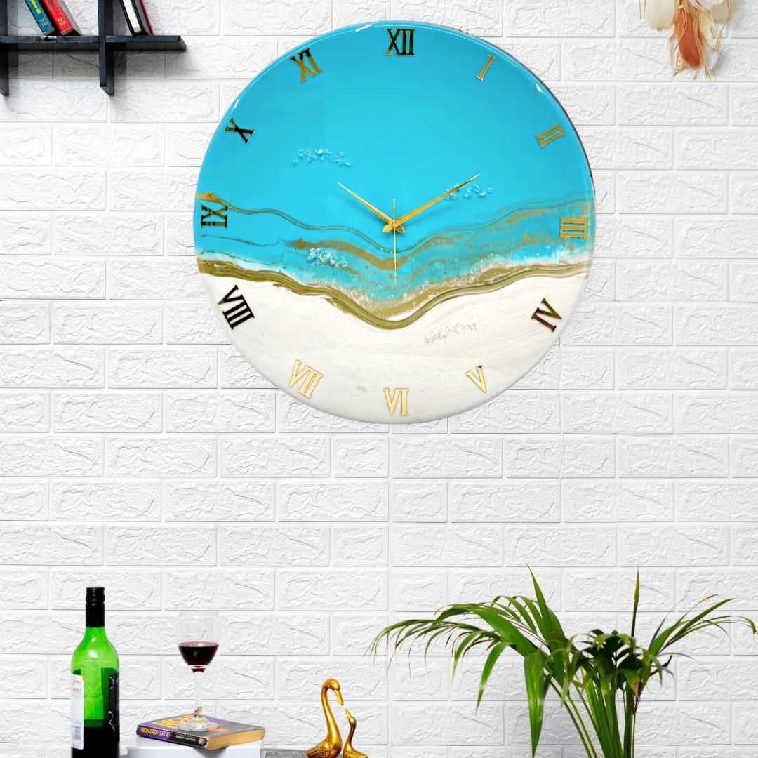Ocean Pearl Silent Clock 17.5 inches