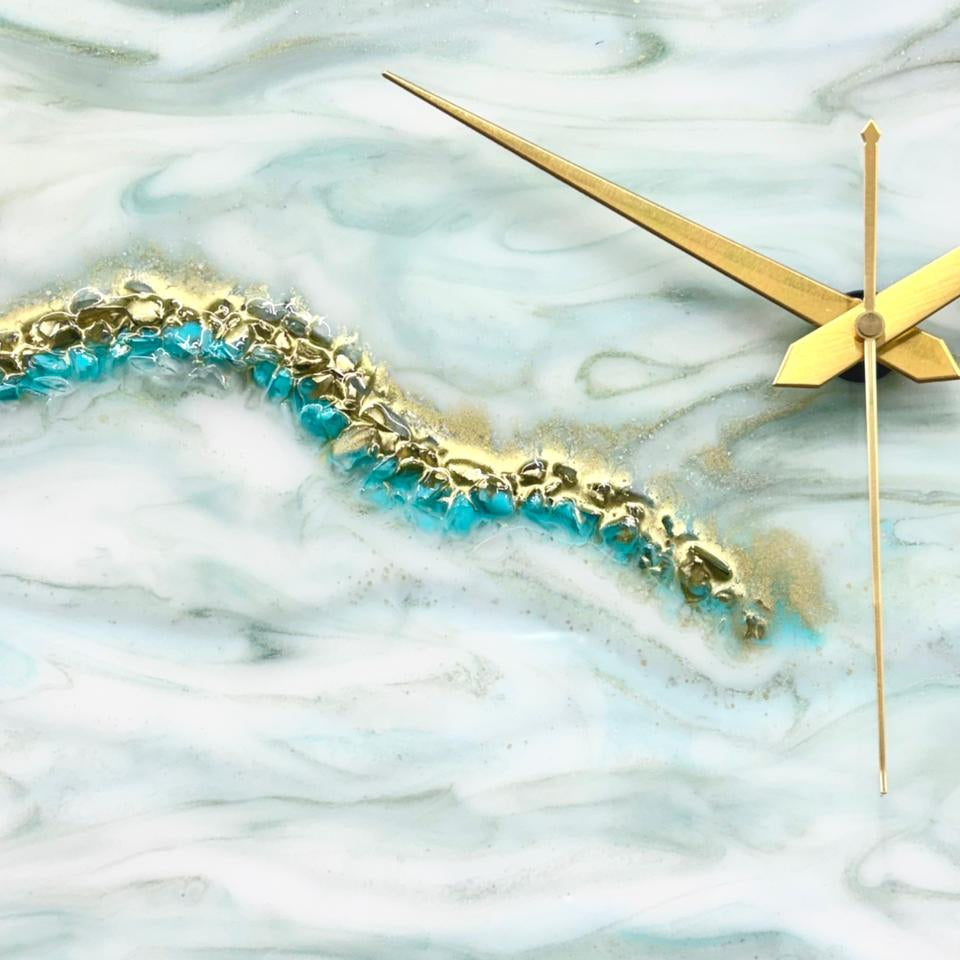 Oasis Silent Resin Wall Clock