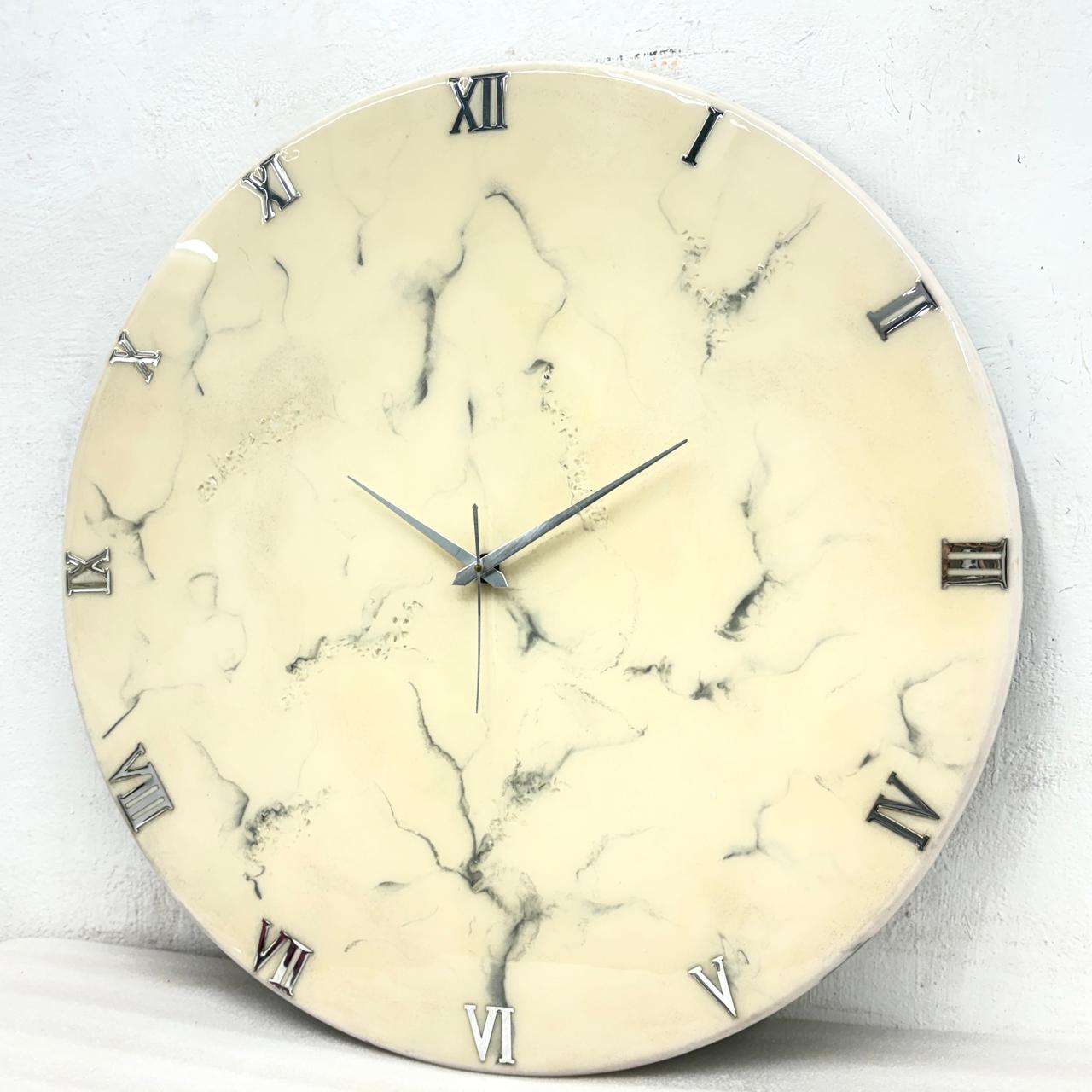 Silver Stripe 27 Inches Clock (CS)
