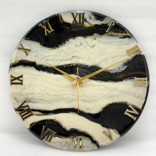 Black Falls Clock 17.5 inches (CS)