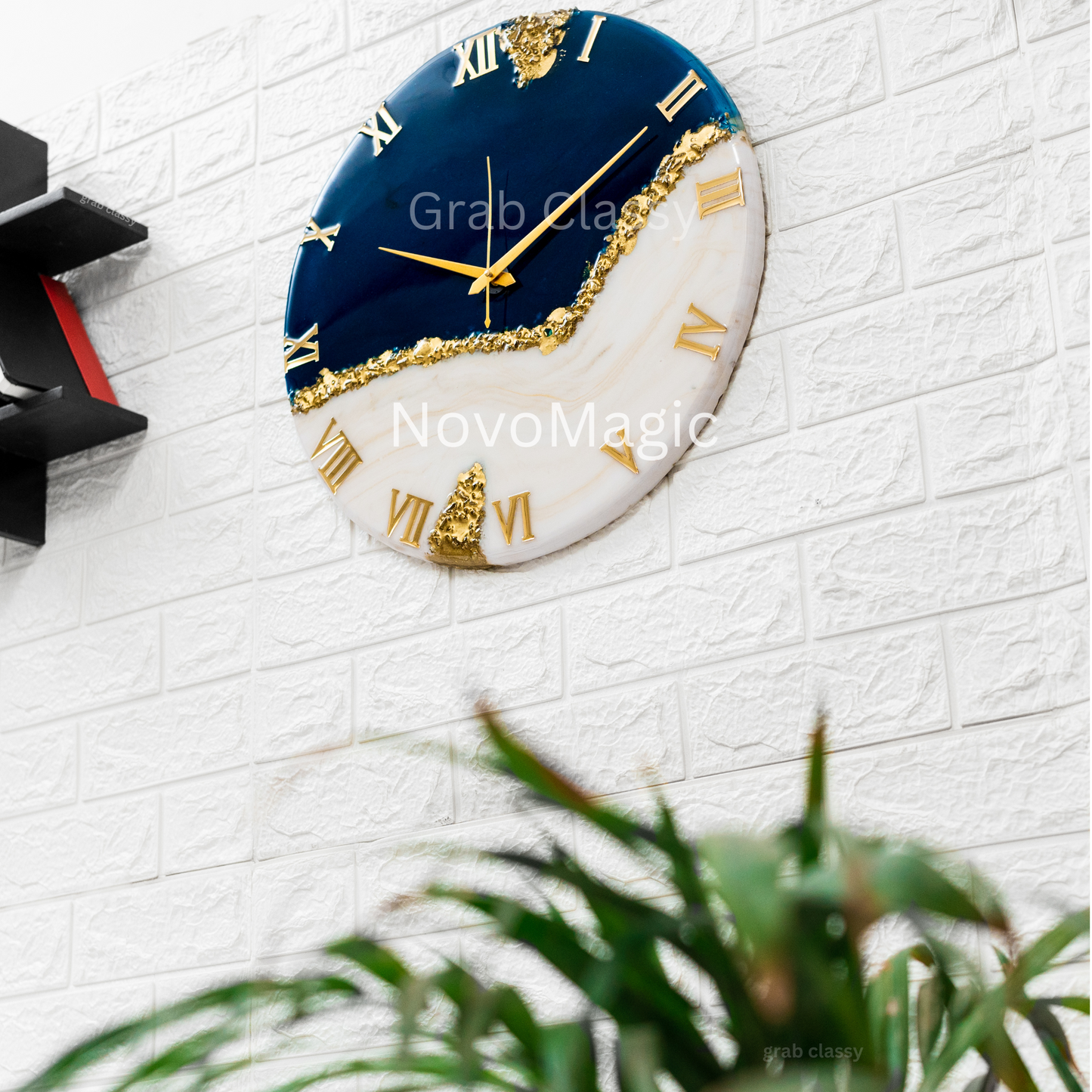 Blue Peak Silent Wall Clock