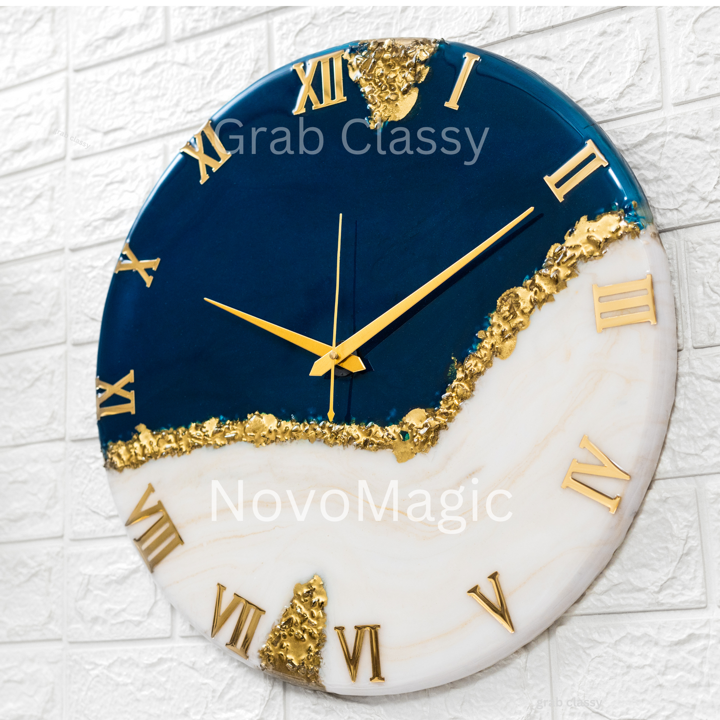Blue Peak Silent Wall Clock