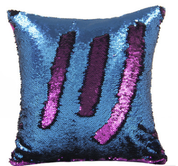 Mermaid Pillow Cover 16 X 16 Inches, Pillow Not Included (Purple/Navy)