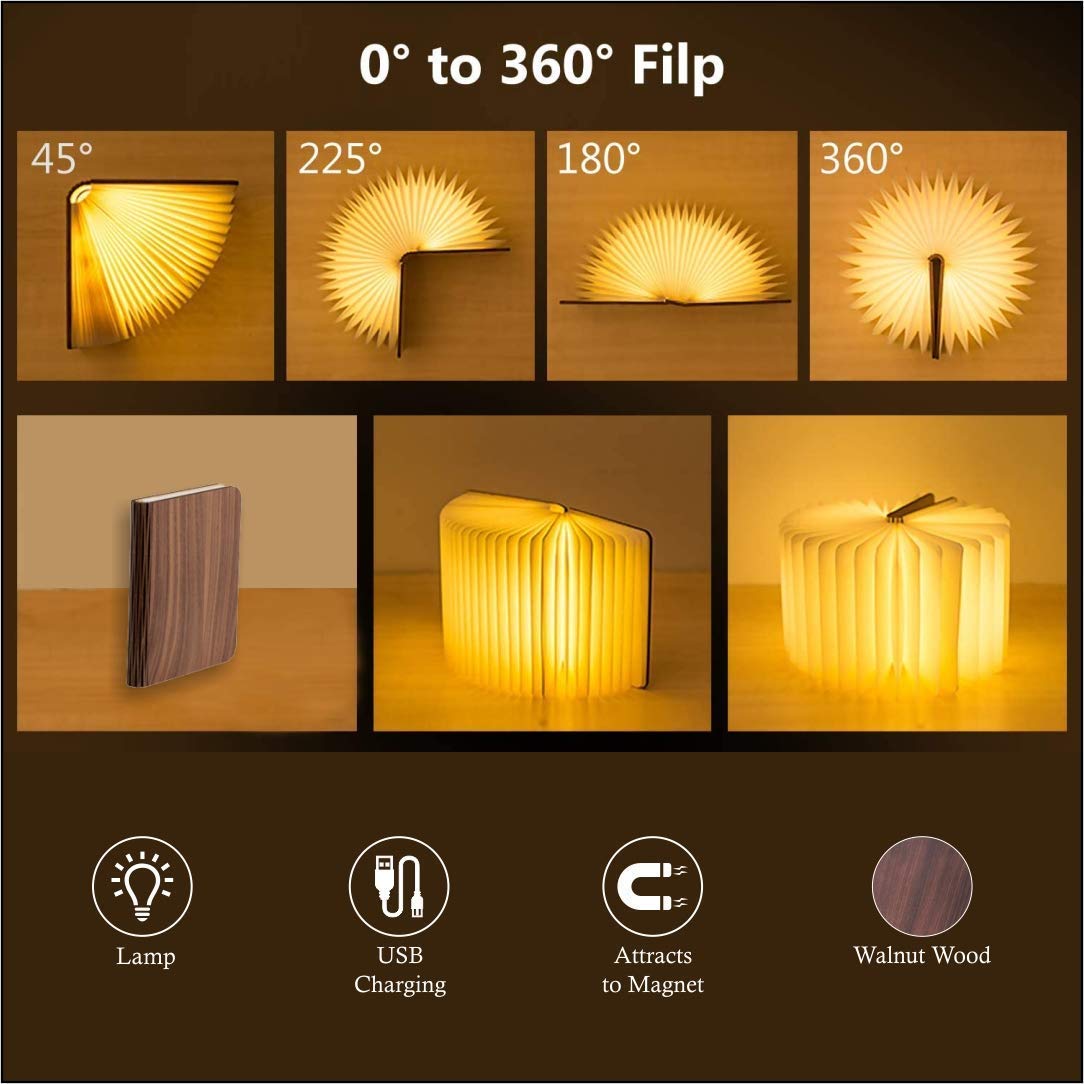 Magical Rechargeable Folding Lamp Portable Night Lamp (Warm White)
