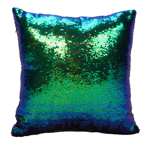 Mermaid Pillow Cover 16 X 16 Inches, Pillow Not Included (Mermaid Tail Black)