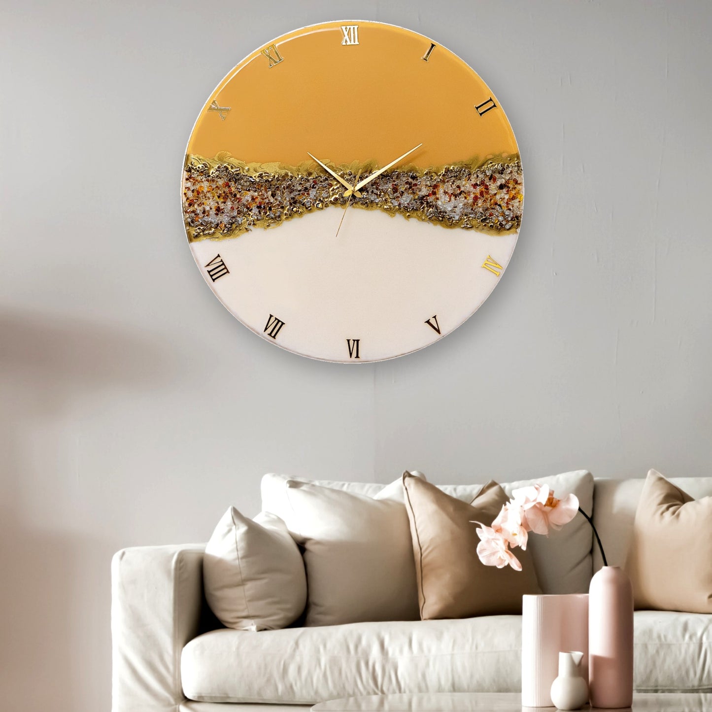 The Crown Silent Resin Wall Clock