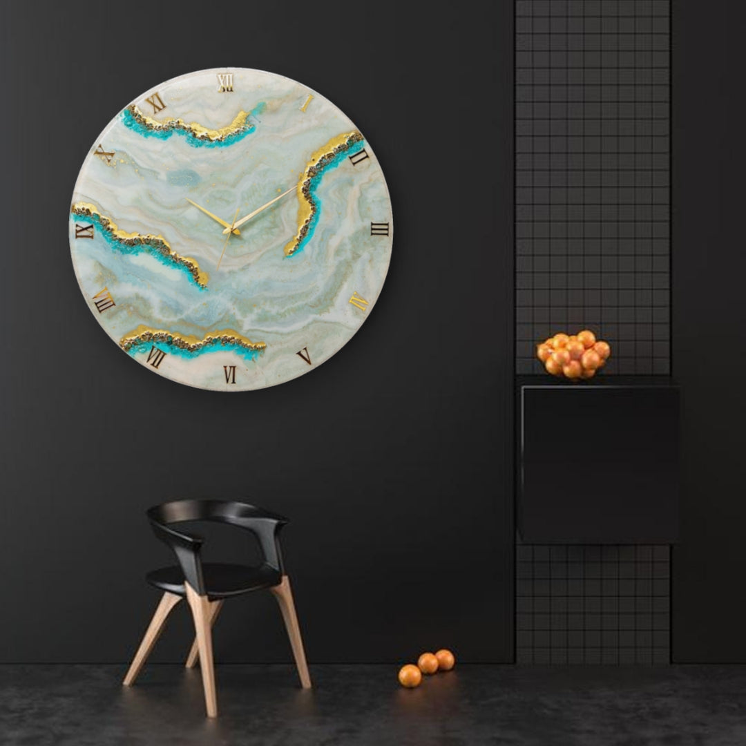 Oasis Silent Resin Wall Clock