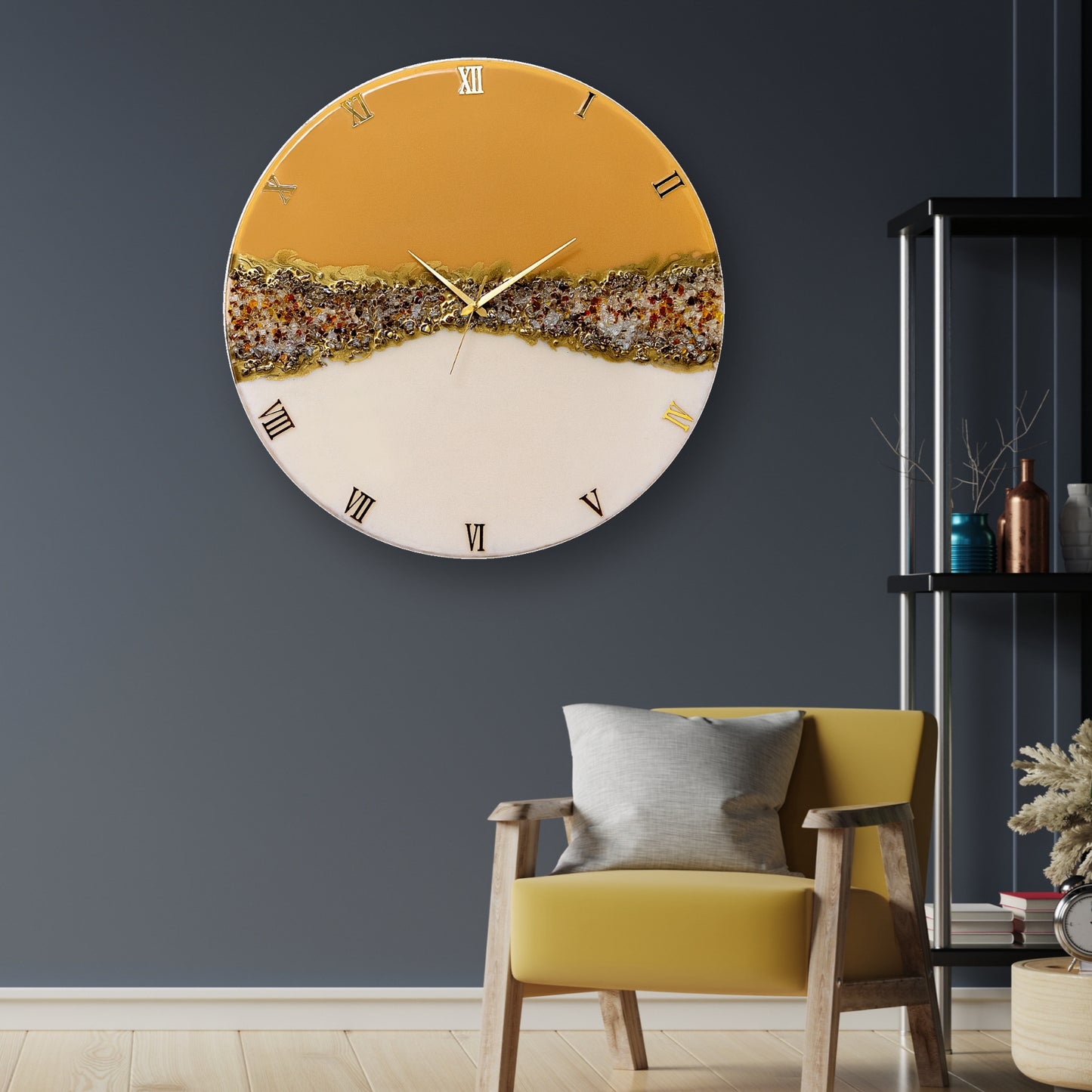 The Crown Silent Resin Wall Clock