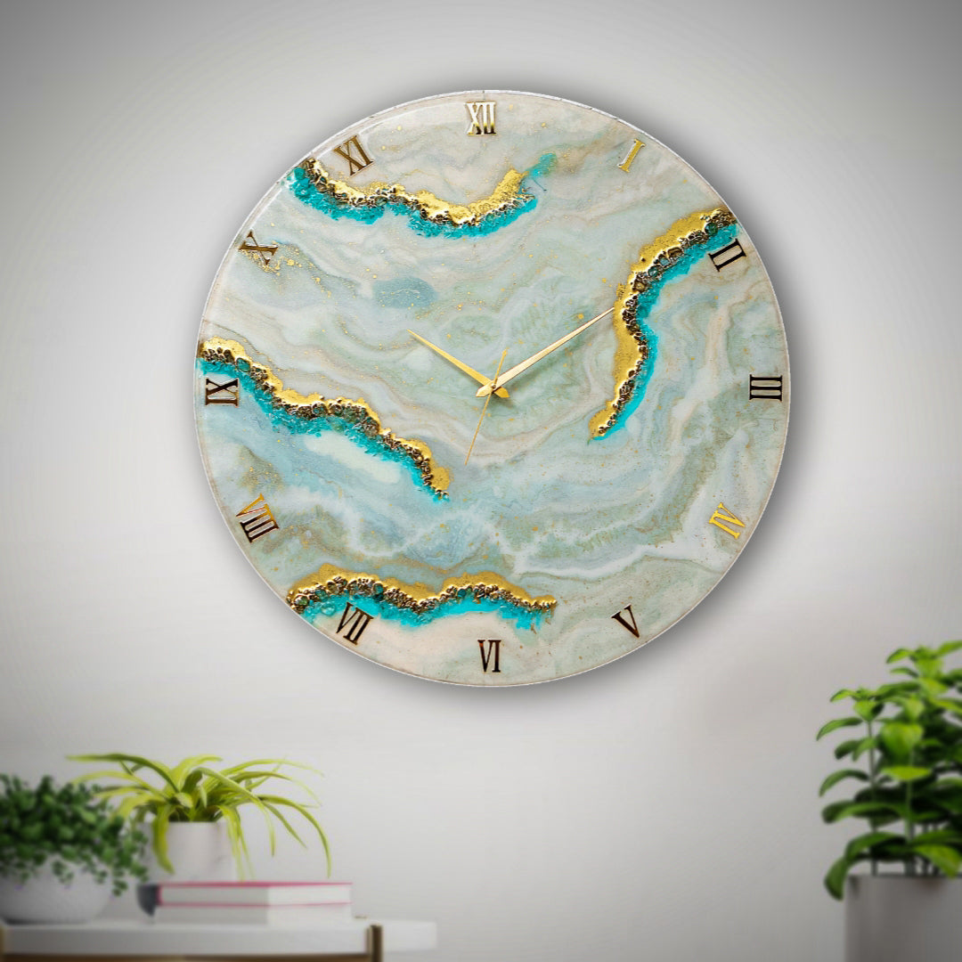 Oasis Silent Resin Wall Clock