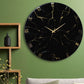 Black Marble Finish Clock Large 27 Inches