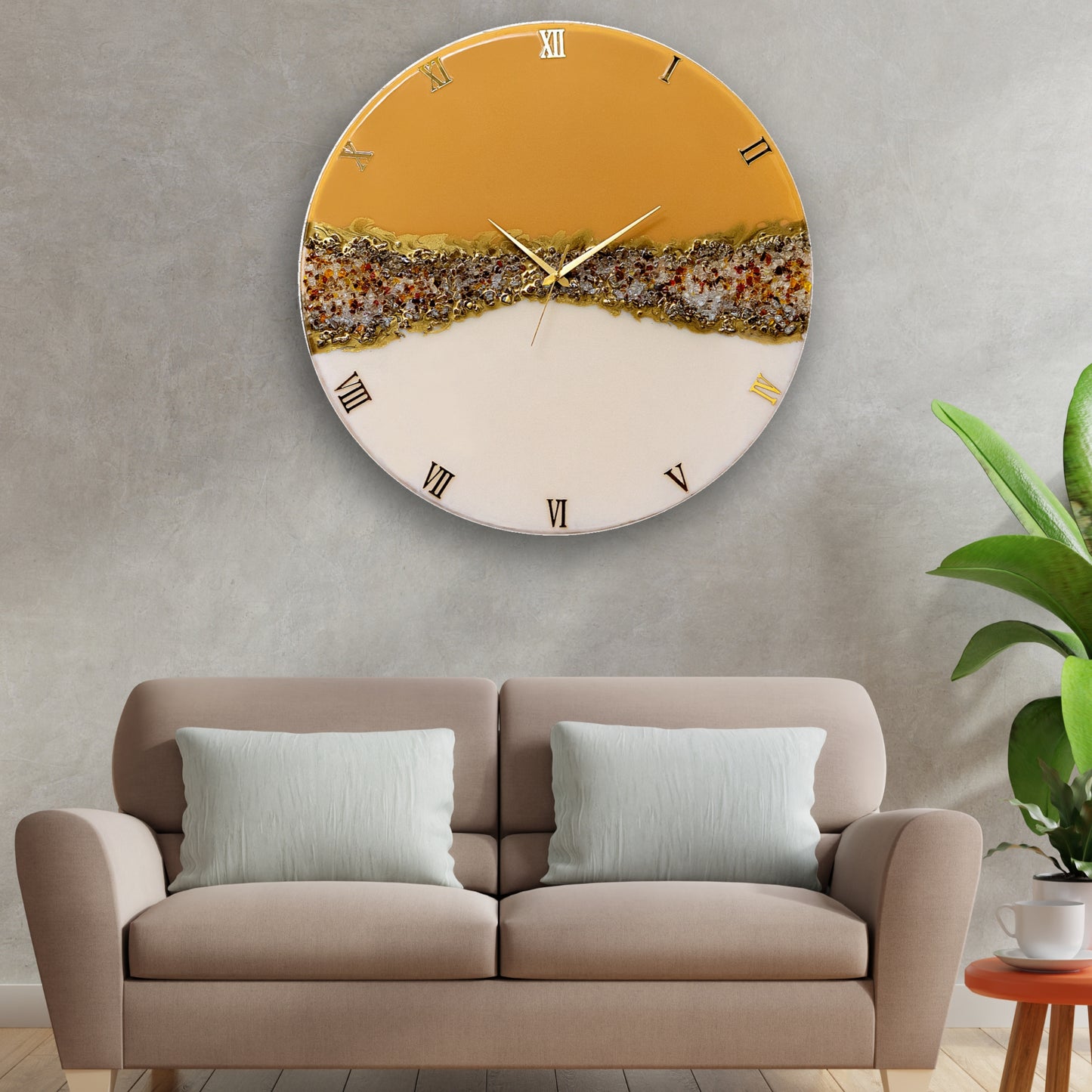 The Crown Silent Resin Wall Clock