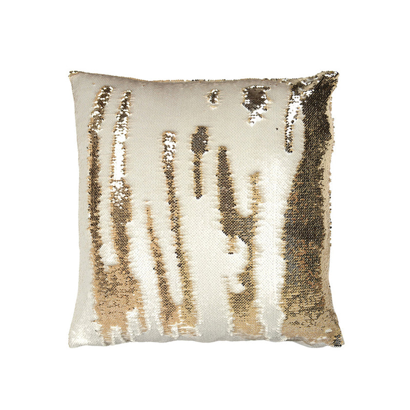 Mermaid Pillow Cover 16 X 16 Inches, Pillow Not Included (Champagne Ivory)