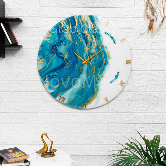Neptune Resin Silent Wall Clock