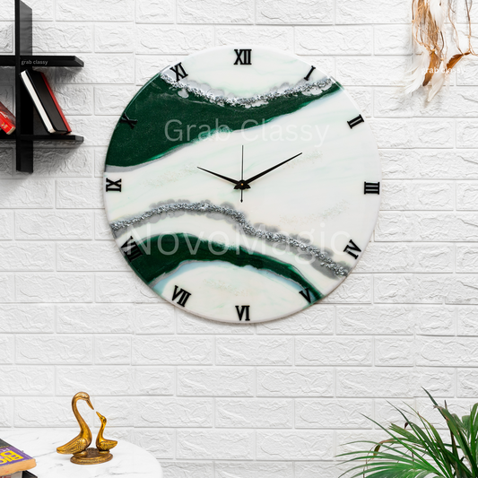 Ivy Handmade Resin Clock 27 Inches
